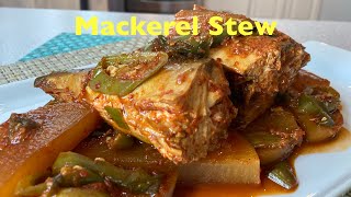 Korean Style Mackerel Stew Mackerel Jorim Recipe