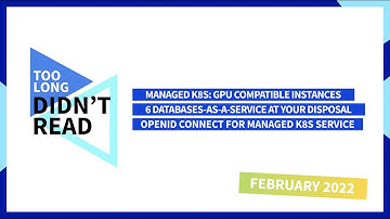 [FR] GPU instances, Managed Databases & K8s Keycloak | OVHcloud Product News – February 2022 (FR)