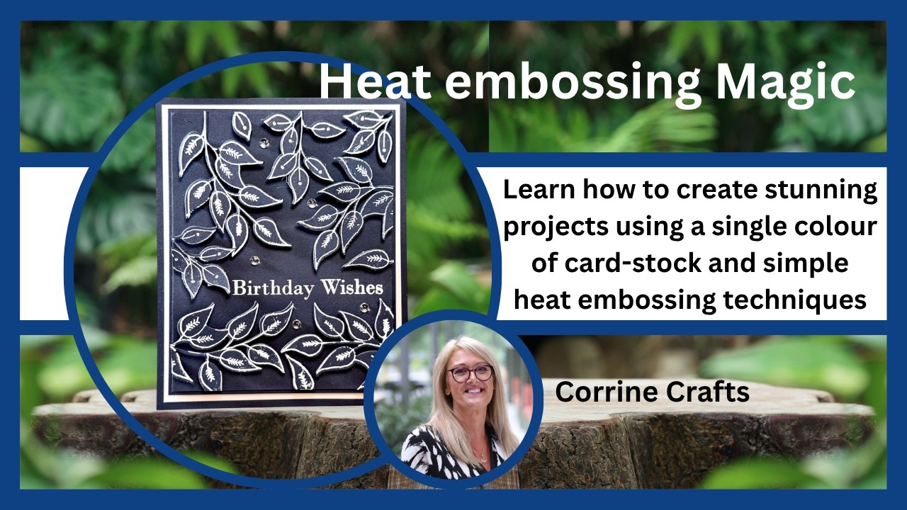You Need To Watch This Elegant Heat Embossed Birthday Card on Navy Easy ...