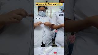 7th Day as an Intern BSc Nursing Student. Mini Vlog 7.😷💉 #shorts #minivlog #youtubeshorts