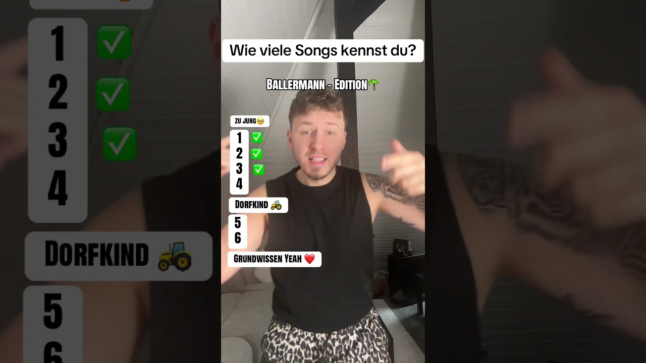 Wie viele kennst du? Ballermann Edition #dorfkind #party #ballermann #musik