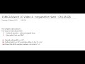 13MCA WFH Video 4 - request from Hann - textbook 11B q8