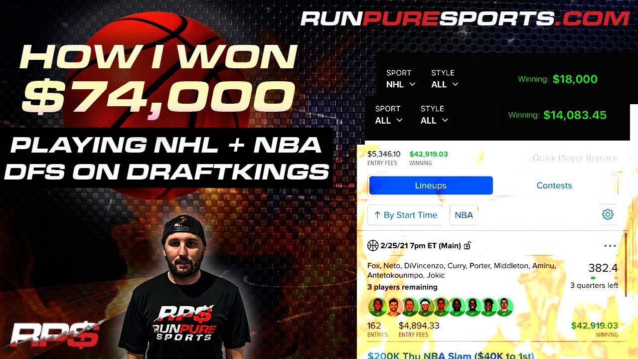HOW I WON 74,000 PLAYING DAILY FANTASY SPORTS YouTube