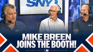 Mike Breen joins the Mets booth! 🏀🎙️ (Legendary NBA commentator) | MLB Highlights