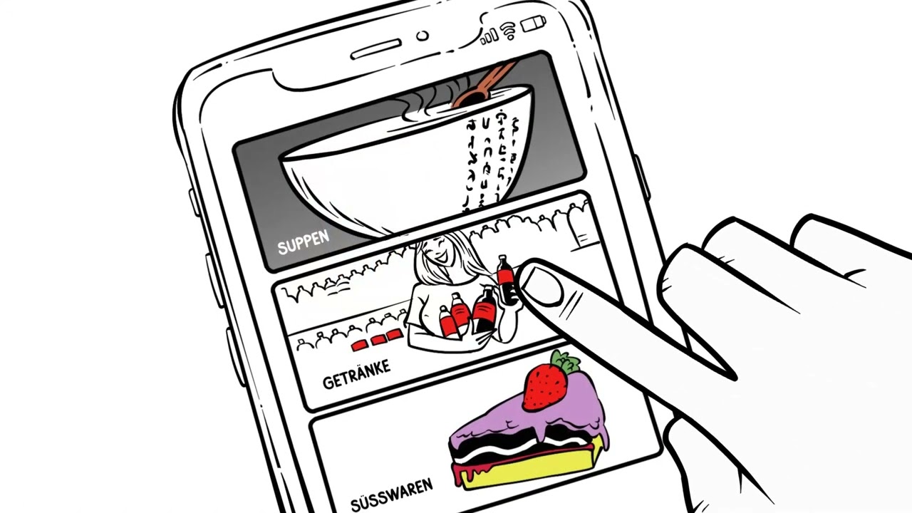 Erklärfilm Steakhouse Groß Laasch - Whiteboard Animationsvideo für Gastrobranche - Smartphone-App