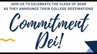 Class of 2026 Commitment Day