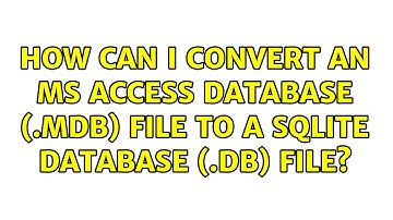 How can I convert an MS Access database (.mdb) file to a Sqlite database (.db) file?