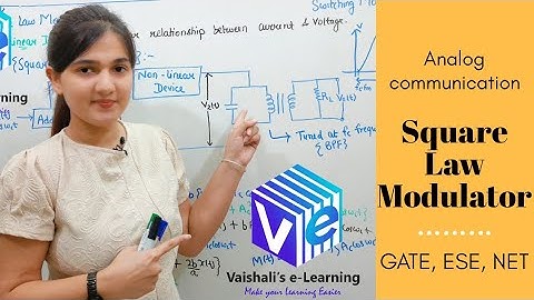 L 8 | Square Law Modulator | Generation of Amplitude Modulation | DSB-FC Generation | Analog Comm |
