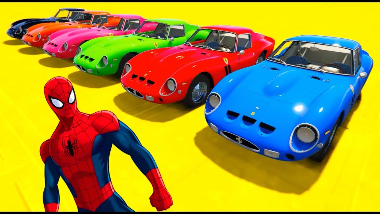 Homem Aranha Com Carros e Motos Desenho Animados Em Portugues SPIDERMAN ...