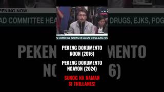 Pekeng dokumento noon, pekeng dokumento ngayon! Sunog nanaman si Trillanes!
