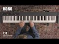 Korg d1 digital piano sound show  prima parte