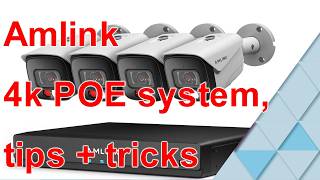Amlink 4K PoE Security Camera System setup and review