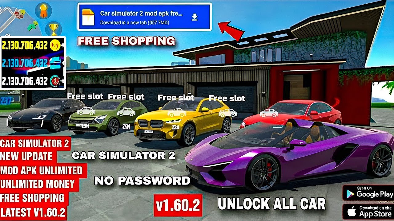 Car Simulator 2 new update v1.60.2 mod apk 🤑💵 | Unlimited Money | Unlimited Gold | Unlock All Cars