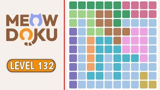 Meowdoku Brain Puzzle Level 132 Game Walkthrough