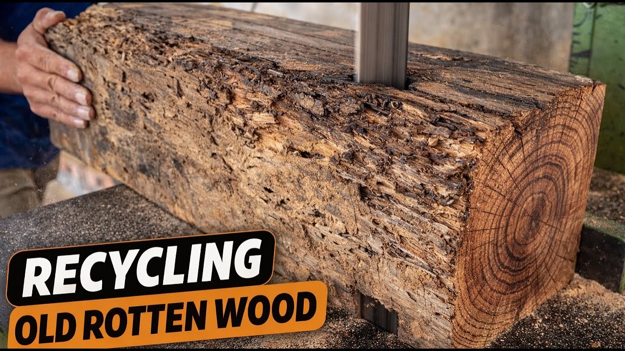 Recycling Old Wood That Has Been Used For 40 Years - The Skillful Hands And Superior Technique