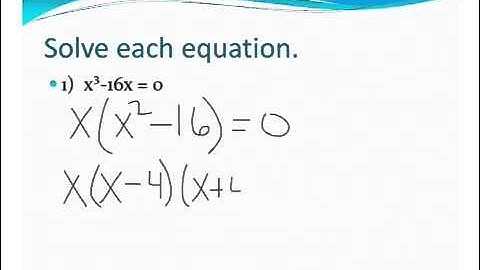 #11 - 7.4 factoring to solve Polynomials - Algebra 2