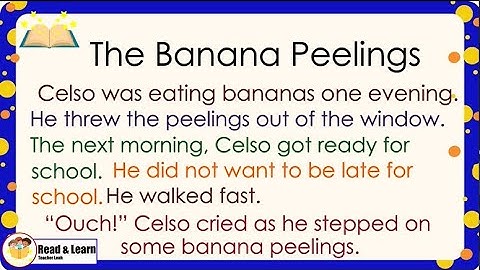Developing Reading Power 3 l Exercise No. 5: The Banana Peelings