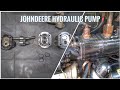 #Johndeer #HydraulicPumpRepair Johndeere tractor pump oil seal kit change 1 Dual hydraulic pump 1