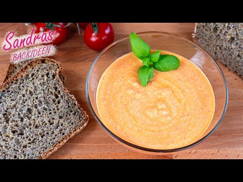 Brotaufstrich mit Paprika selbst machen | einfach, gesund & lecker | ideal als Dip | leichtes Rezept