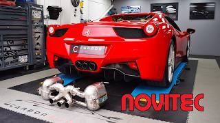 The EPIC Ferrari 458 Just WOKE UP - Novitec Exhaust!