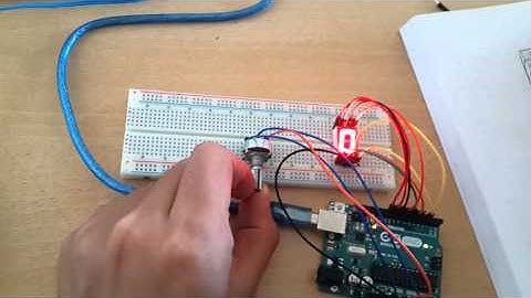 Potansiyometre ile 7 segmentli ledi kontrol etme