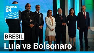 Brésil : insultes et invectives au cœur du dernier débat entre Lula et Bolsonaro • FRANCE 24