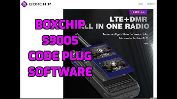 BOXCHIP S900A - Code plug (bps) programing software