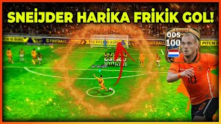 SNEİJDER MÜKEMMEL FRİKİK GOL E-SPORCU DİZİLİŞİ İLE OYNADIM EFOOTBALL 2023 MOBİLE