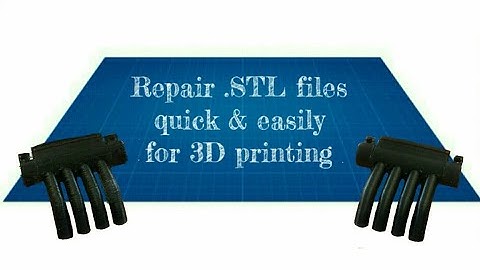 Repair .STL files quick and easily before 3D printing using 3D builder