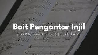 Bait Pengantar Injil Kamis Putih Tahun A / Tahun C - JenniferOdelia