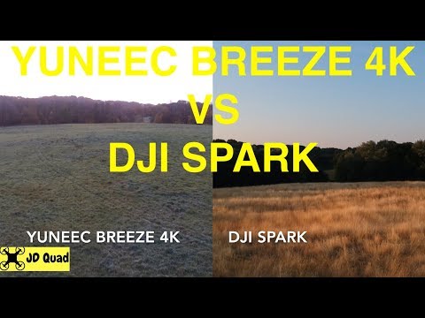 Yuneec Breeze 4k Vs DJI Spark Drone Comparison Video