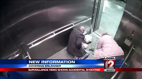 Video shows how officer's gun went off in elevator