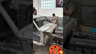 Prepping the ‘66 Dart for epoxy 🤘 #flashbackfriday