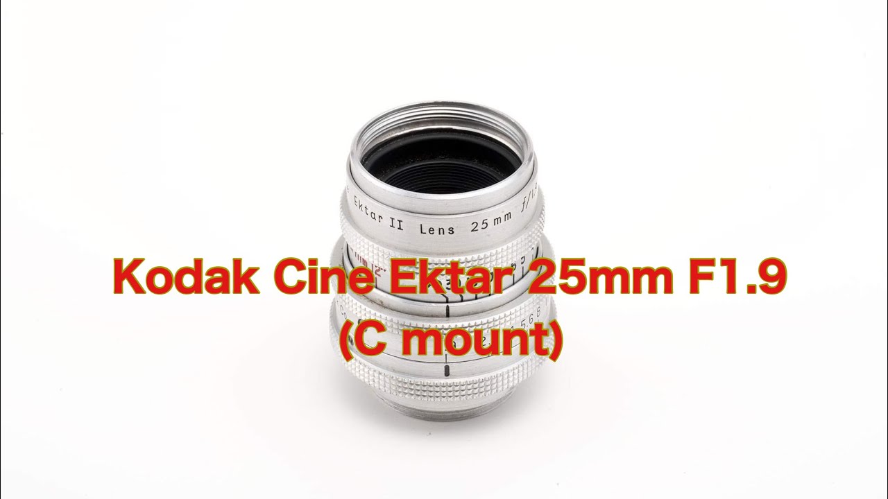 Objectif Cinéma Kodak Cine Ektar 25mm F:1.4 – RC665 – Pour Paillard Bolex