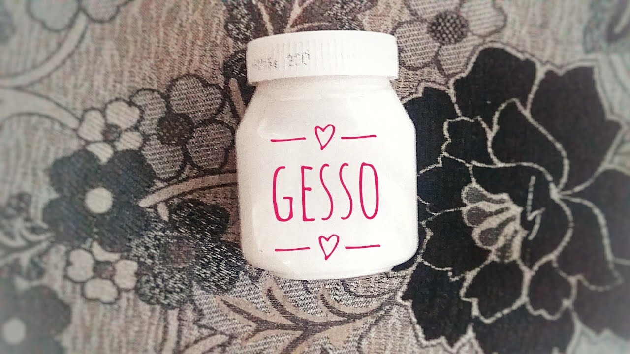 HOW TO MAKE GESSO HOMEMADE GESSO USING BABY POWDERWHITE GESSO MIXED
