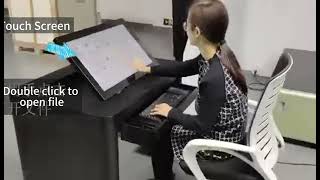 Smart Touch Table Lift Auto Control Capacitive Touch Screen Monitor for Education Teaching Display