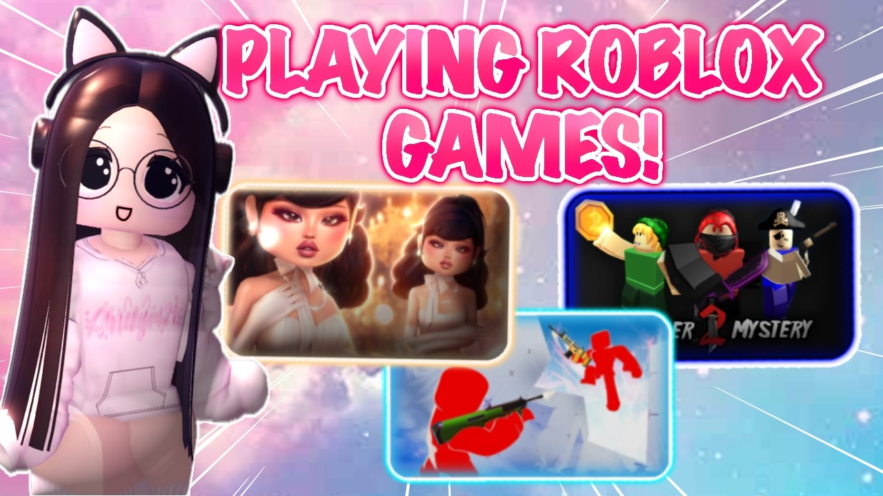 PLAYING GAMES ON ROBLOX *LIVE*