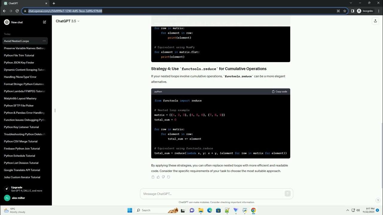 how-to-avoid-nested-loops-in-python-need-to-optimize-code-youtube