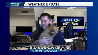 Weather Update From Skyler The Weather Dog And Meteorologist Brian Davis@WestTNWeather