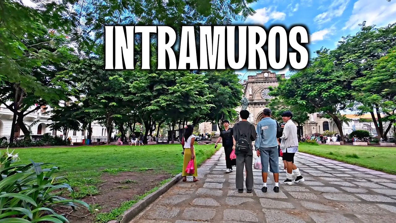 The Walled City of Old Manila - INTRAMUROS 4K HDR | Walking Tour, Manila Philippines..