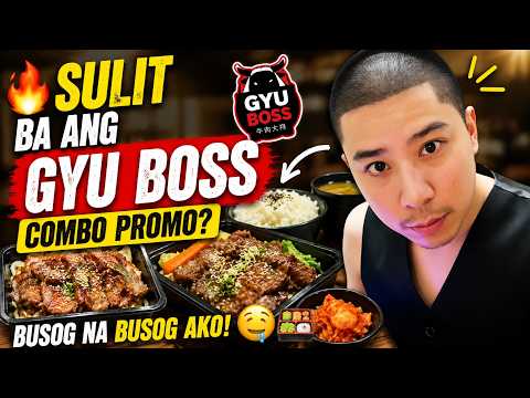 🔥 Sulit Ba ang Gyu Boss Combo Promo Busog na Busog Ako! 🤤🍱