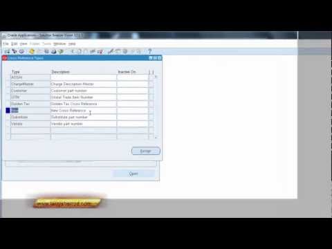 INV Item Cross References, Oracle Applications Training