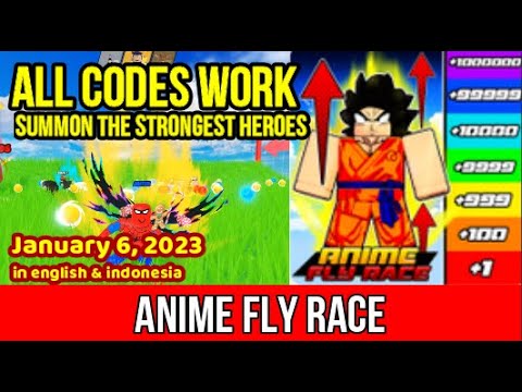 ALL Codes Anime Fly Race ROBLOX January 6, 2023 