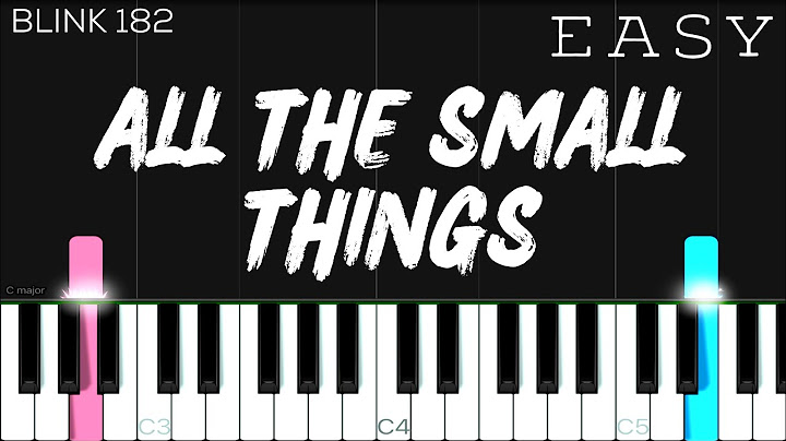 All the Small Things Piano version - Piano performance video thumbnail
