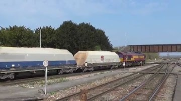 DB schenker 66065  whatley to hayes & harlington loaded stone train