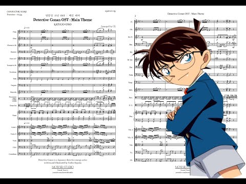 Detective Conan OST : Main Theme (Orchestra Ver. / Full Score & Parts) (291020-1-19) - Katsuo Ohno, Yugo Kanno