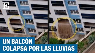 TURQUÍA: Así se cae el balcón de un edificio inundado por las fuertes lluvias | EL PAÍS