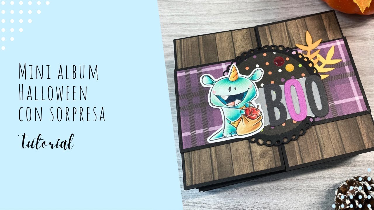TUTORIAL Mini Album Halloween con sorpresa! DIY