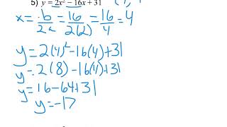 Algebra 1 Examples (Week 2)