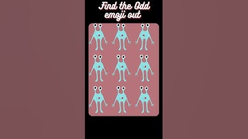 Find the Odd emoji out||Memory test challenge #puzzle #trending